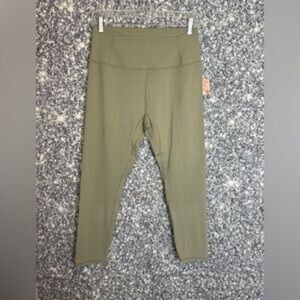 Olive Green Kids Leggings